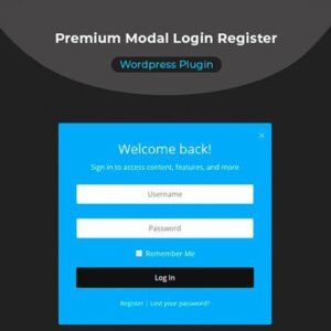 Modal Login Register Forgotten WordPress Plugin
