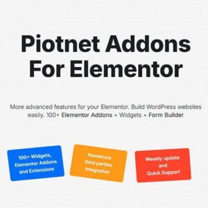 Piotnet Addons for Elementor Pro (PAFE)