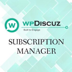 wpDiscuz Subscription Manager